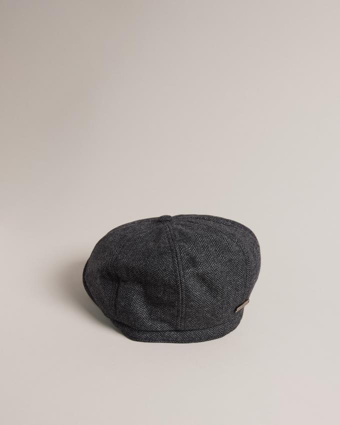 Chapeau Ted Baker Wool Felt Baker Boy Noir Homme | UEK-61090558